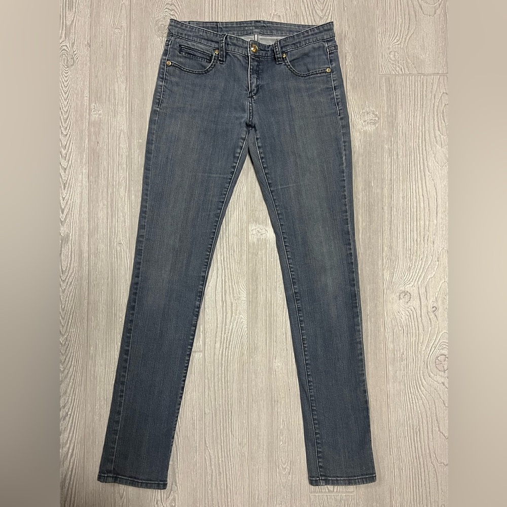 BCBG MaxAzria Skinny Jeans Womens 28 Dark Wash Stretch Denim Mia Thunder Pant